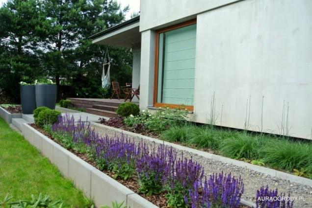 Ogrodowa Aura, beton architektoniczny, realizacja ogrodu