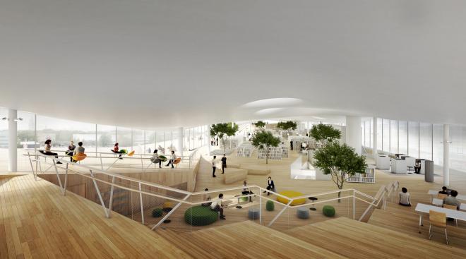 ALA Architects, Oodi, biblioteka w Helsinkach, projekt architektoniczny