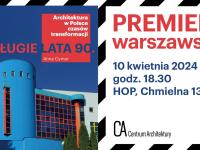 Długie lata 90. Architektura w Polsce czasów transformacji – premiera warszawska książki architektonicznej
