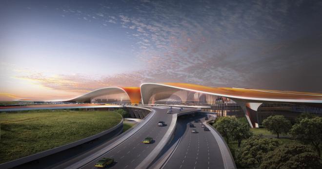 Lotnisko Daxing od Zaha Hadid Architects