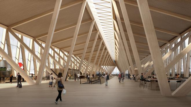 Projekt terminala A na lotnisku w Zurychu