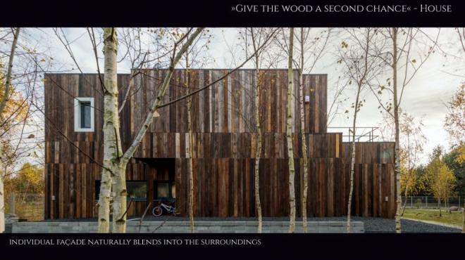 Design Awards, drewniany dom z recyklingu, drewniany dom, Piotr Kuczia, projekt domu, dom jednorodzinny, eko dom