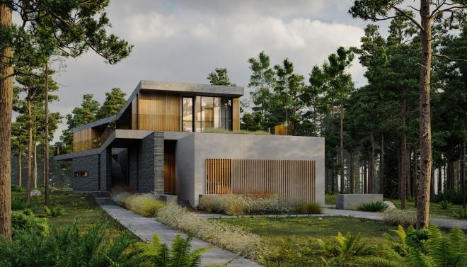 Forest House - projekt domu od JWM Architekci