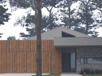 Projekt domu inspirowany stylem mid-century modern