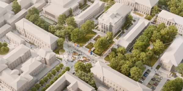 koncepcja zagospodarowania terenu kampusu Centralnego Uniwersytetu Warszawskiego 