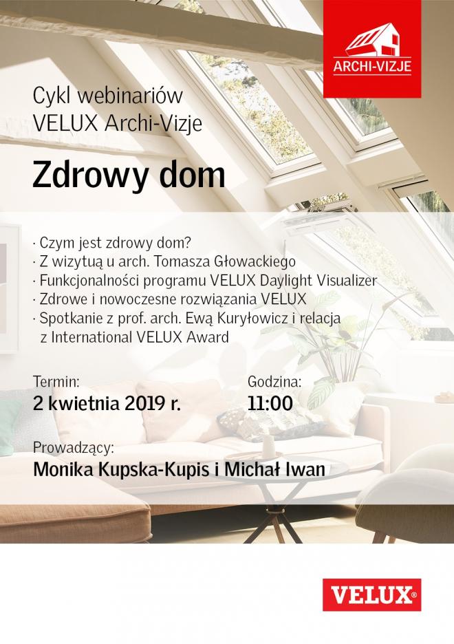 velux archi-vizje, okna, webinaria dla architektów