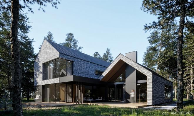 Projekt domu z cegły od Z3Z Architekci 