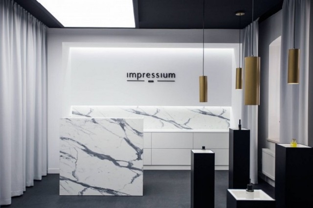 Wnętrza perfumerii Impressium, ilustracja z publikacji