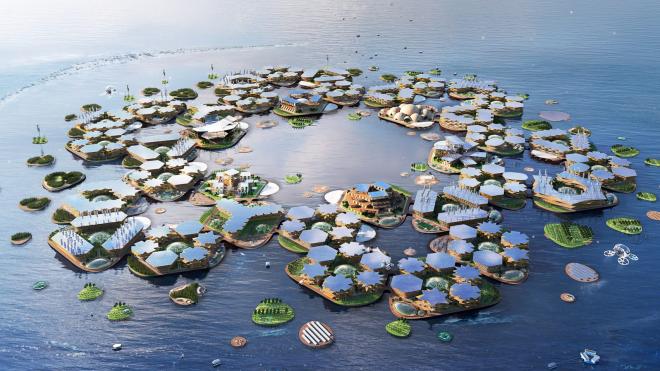 Projekt pływającego miasta w Korei Południowej