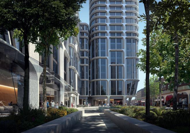 Dwie wieże Vauxhall Cross Island wg projektu Zaha Hadid Architects 