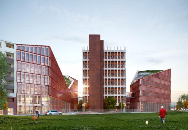 Hubert Godet, Hardel Le Bihan Architects, ekologiczny beton, projekt biurowca, projekt architektoniczny