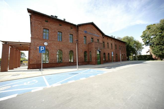 remont dworca w Mogilnie