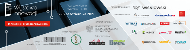 Wystawa Innowacji 2019, Warsaw Home, Warsaw Build, wydrazenie dla architektów