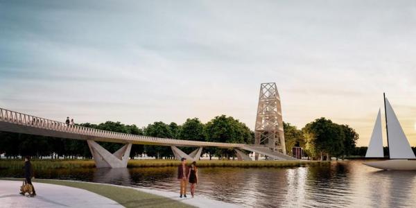 Projekt kładki pieszo-rowerowej nad rzeką Nettą w Augustowie