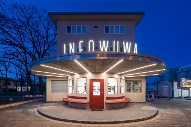Arch_it, InfoWuWA, modernistyczny pawilon