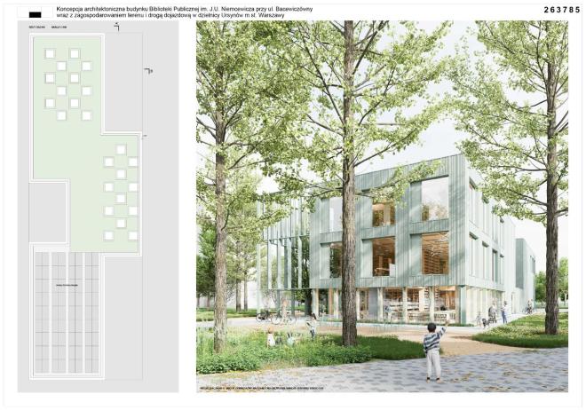 Projekt Ursynoteki w Warszawie. Dresler Studio