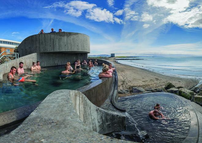 Kąpielisko z betonu