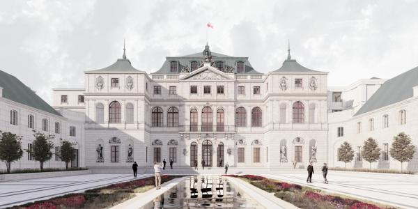 Wyniki konkursu na projekt odbudowy Pałacu Saskiego, Pałacu Brühla i kamienic przy ulicy Królewskiej w Warszawie.