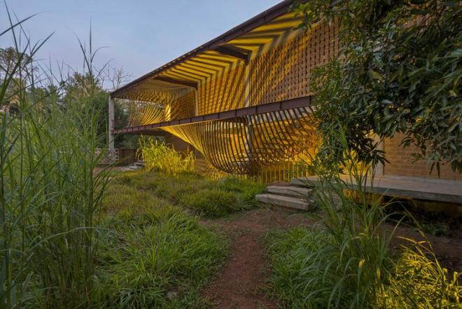 Projekt domu z bambusa od pracowni Wallmakers 