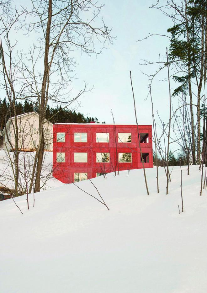 Dom z prefabrykatów w Norwegii 