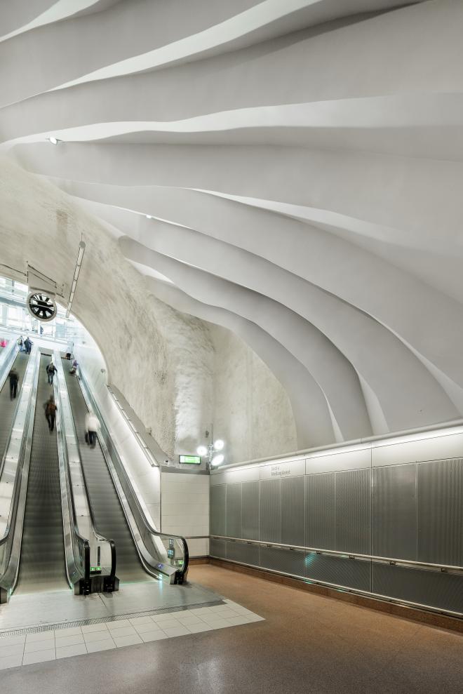 Metro w Sztokholmie, sifit dziwiękochłonny, rockfon