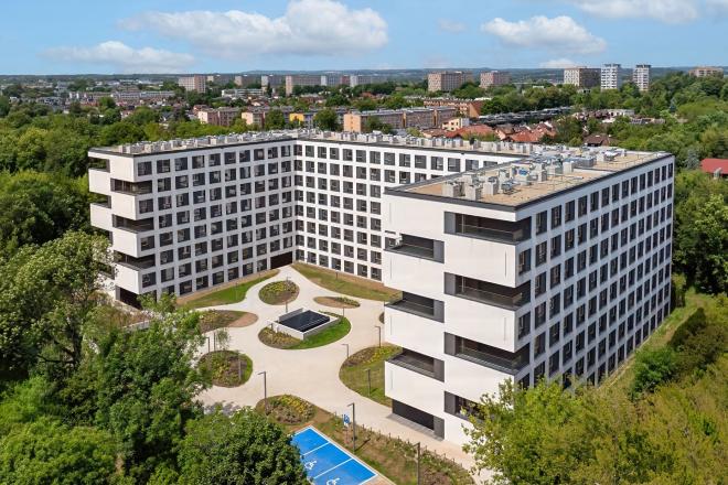 mixed-use ZEITRAUM przy Racławickiej 58 w Krakowie 