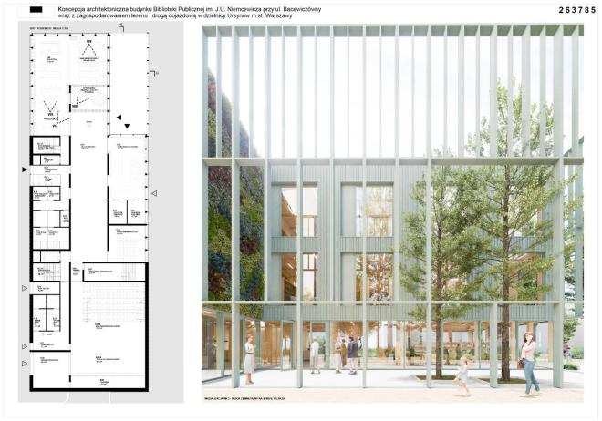 Projekt Ursynoteki w Warszawie. Dresler Studio