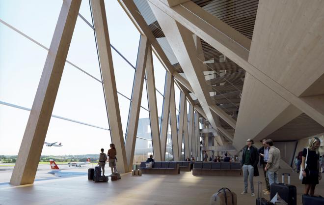 Projekt terminala A na lotnisku w Zurychu