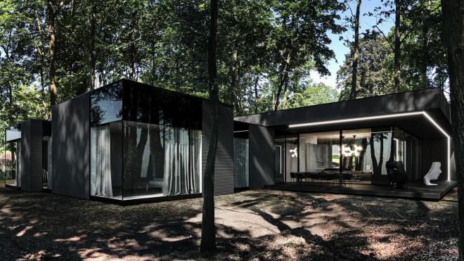 Re: Dark House,, dom jednorodzinny od REFORM Architekt 