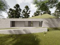 Projekt domu wśr&oacute;d skał