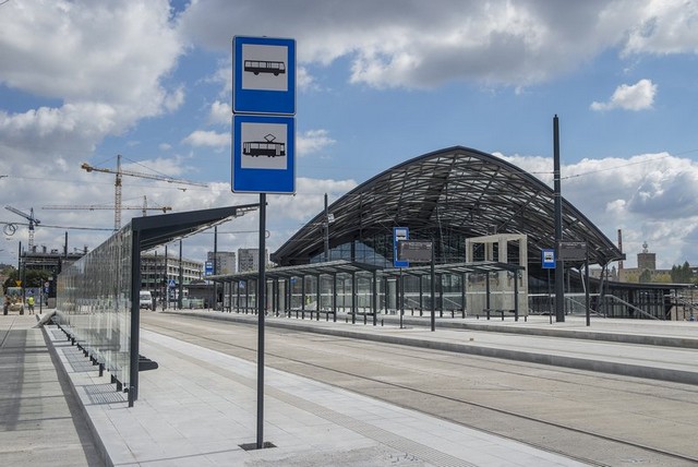 Dworzec Łódź Fabryczna działa Sztuka architektury