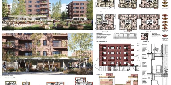 Wyniki konkursu architektonicznego TBS przy ulicy Piaskowej w Gliwicach