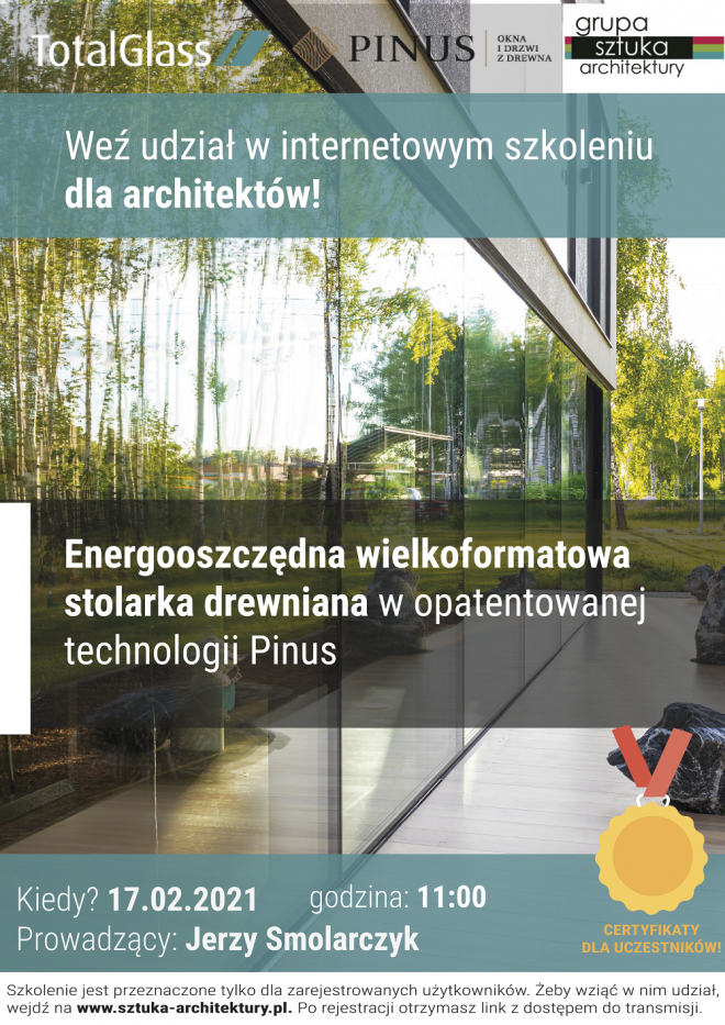 Webinarium dla architektów firmy Pinus
