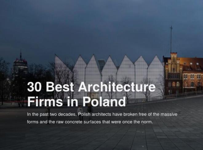 30 Best Architecture Firms in Poland 