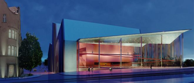Projekt Teatru Muzycznego w Poznaniu od Loegler Architekci