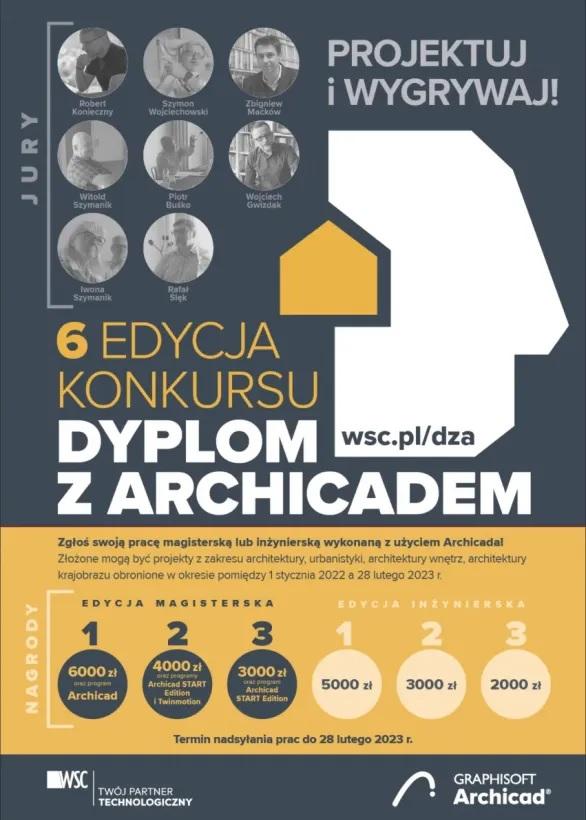 6. edycja konkursu Dyplom z Archicadem 2022/2023