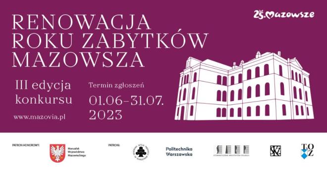 Renowacja Roku Zabytków Mazowsza 2023