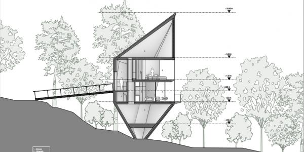 Projekt domu na drzewie od Peter Pichler Architecture