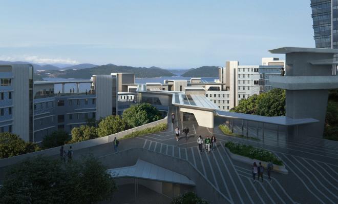 Proejkt akademika dla Hong Kong University of Science and Technology od Zaha Hadid Architects 
