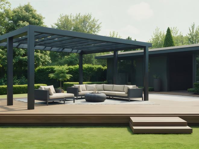 Metalowa pergola