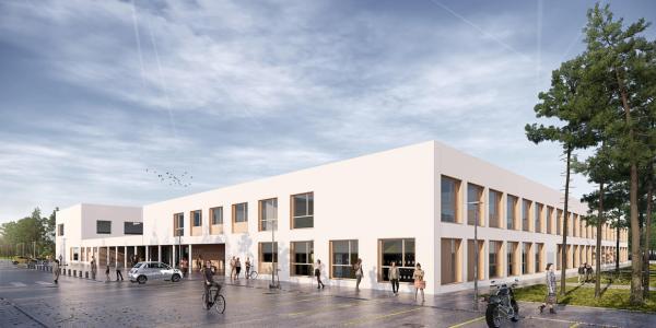 Projekt architektoniczny liceum w Warszawie od Plus3 Architekci