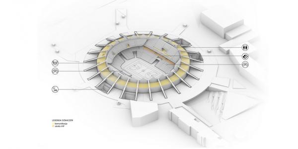 Projekt architektoniczny Hali Arena w Poznaniu, CDF Architekci