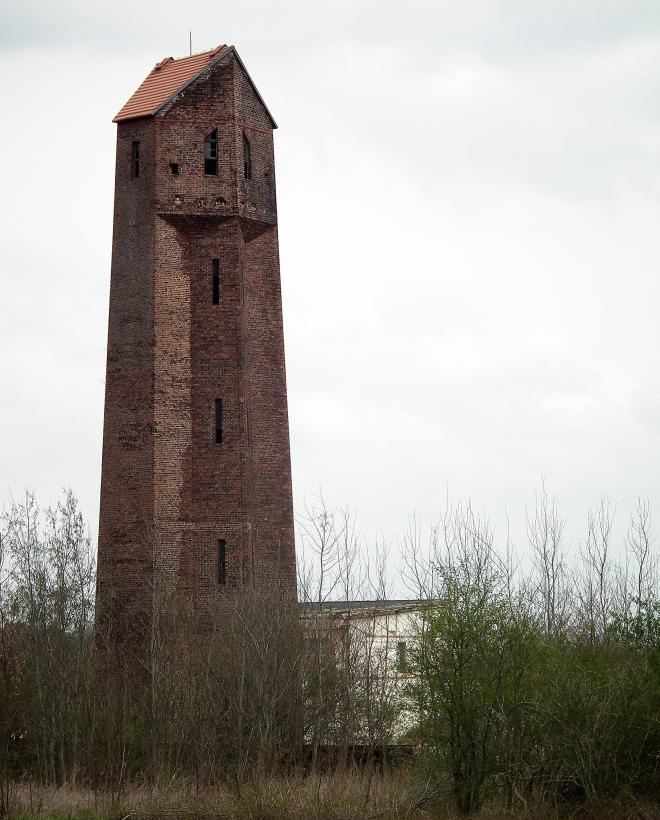 Wieża ciśnień w miejscowości Jankowa Żagańska 