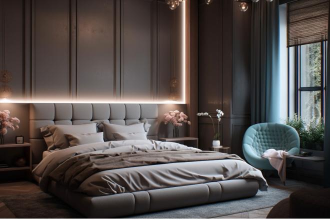 Nowoczesna sypialnia