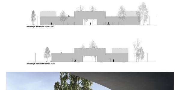 Zielony Targ w Ciechanowie - projekt architektoniczny