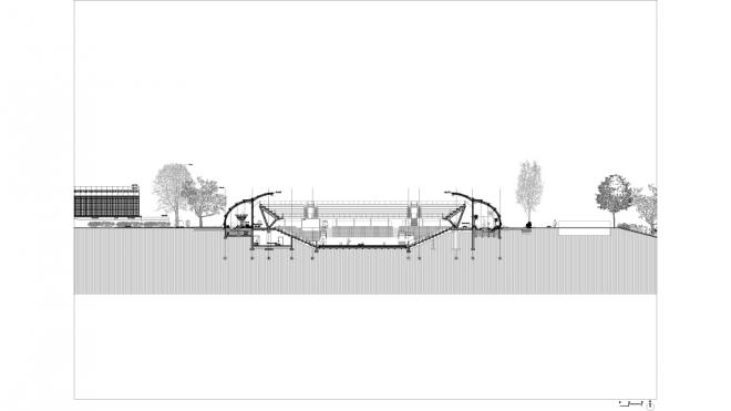 Obiekt architektoniczny Kort Simonne-Mathieu, Roland Garros