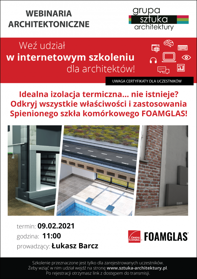 Webinarium dla architektów firmy Foamglas