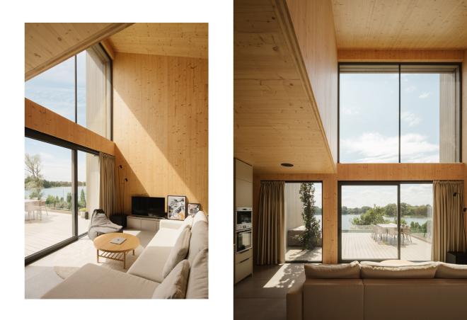 Dom letniskowy nad jeziorem od Yono Architecture