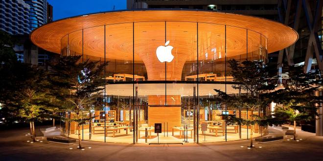 Sklep marki Apple od Normana Fostera 