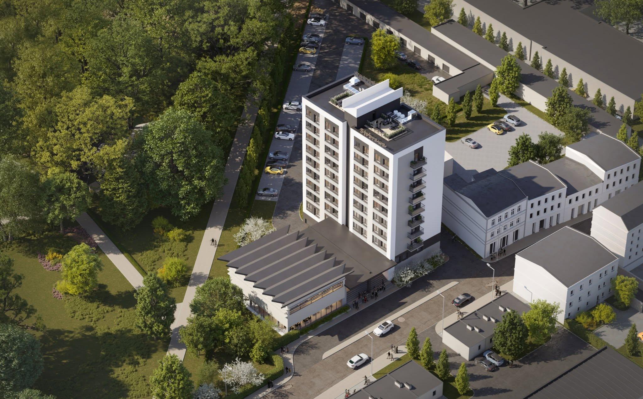 Przebudowa dawnego hotelu Stobrawa w Kluczborku na apartamentowiec